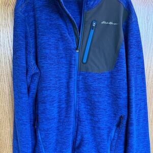 Eddie Bauer fleece full zip mens size M